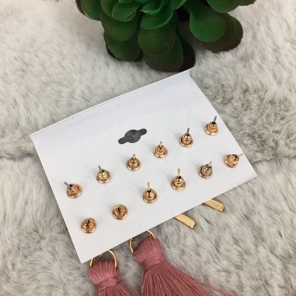 6 país earrings set tassel long dangle drop - Picture 3 of 3